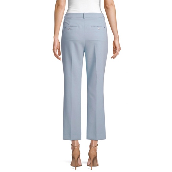 MaxMara Amati Cropped Stretch Pants in Sky Blue - Picture 3 of 9